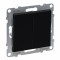 Intrerupator dublu Legrand Suno negru 721405