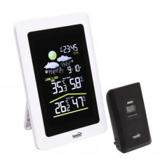 Statie meteo LCD, emitator extern, afisaj ceas, alarma, raza actiune 60 m foto