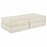 Cumpara ieftin Unitate de canapea modulara 2 buc. Tesatura Crem