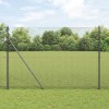 VidaXL &Icirc;ngrădire cu st&acirc;lpi Gri 1.6 x 10 m Oțel