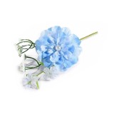 Cumpara ieftin Set 3 flori artificiale Peonia albastra verde 18 cm