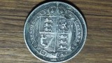 Anglia / Marea Britanie - moneda argint 925 rara - 1 shilling 1890 - Victoria - 'Jubilee Head' - serie mai rara - senzationala !