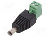 Conector alimentare DC, {{Tensiune nominala}}, {{Numarul de pini}} pini, seria {{Seria producatorului}}, 5,5/2,1mm. GOOBAY - 76744