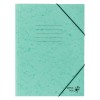 Mapă Office Style, 25.5x34.5 cm, Hartie, Elastic, Culoare Verde Mentă, Oem