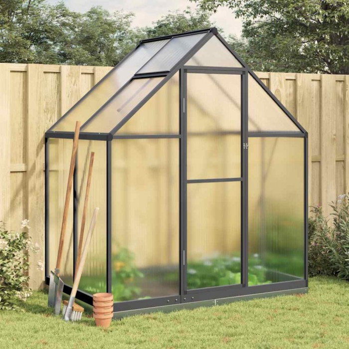 vidaXL Sere cu cadru de bază, antracit, 169x114x202 cm, aluminiu