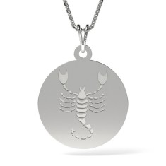 Lantisor cu pandantiv din argint model Scorpion