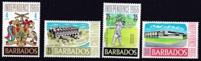 DB1 Barbados 1967 Independenta 4 v. MNH foto