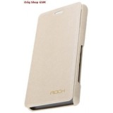 Husa Flip Carte Rock Big City pentru Sony Xperia T, Crem