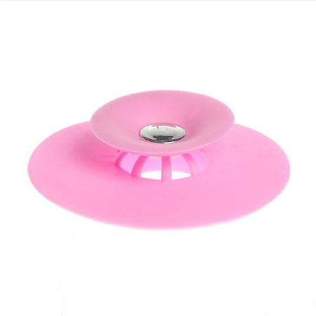 Dop chiuveta/cada din silicon, universal, rezistent la temperaturi ridicate/scazute - Roz