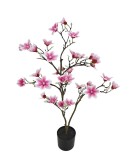 Cumpara ieftin Magnolie roz artificiala in ghiveci 15 x 90 cm