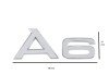 Emblema Audi A6 Nichel, Plastic, Banda Dublu Adeziva Inclusa