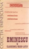 Eminescu clasicism greco-latin studii articole editura Junimea colectia Eminesciana carte veche critica literara