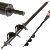 Cumpara ieftin Burghiu elicoidal pentru sol Mar-Pol 10 x 80 cm, pentru bormașină și mașină de &icirc;nșurubat, ideal pentru plantare și montaj st&acirc;lpi