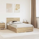 Cumpara ieftin Cadru de pat Stejar Sonoma 120 x 200 cm Lemn prelucrat