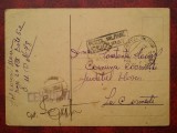 1942-C.P.circ. CENZURAT ,Posta Militara,Oficiul Postal Militar-3 stampile-RARA, Necirculata, Printata