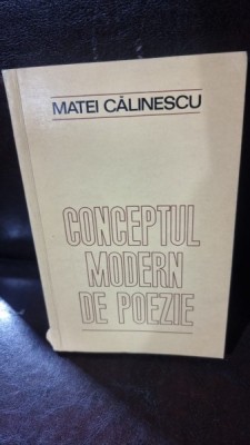 Conceptul modern de poezie - Matei Calinescu foto