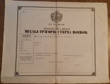 Moldova anii 1840 pasaport emis in numele domnitorului Mihail Gr. Sturza, Romania pana la 1900, Documente