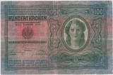 AUSTRIA UNGARIA 100 COROANE KRONEN KORONA 1912 UZATA