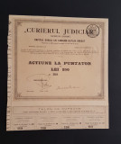 Actiune rara 1921 Curierul judiciar / titlu / actiuni / ziarul / jurnalism