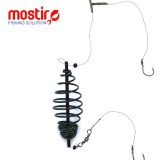 Montura Mostiro Arc Vopsit cu Teu, Fir Textil, 2 Carlige Nr.2