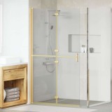 Cumpara ieftin Perete de duș Walk-in Altele auriu și transparent 110 x 190 cm
