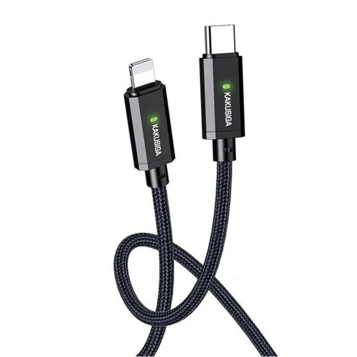 Cablu transfer date si incarcare Kaku KSC-967 tip Lightning - USB-C 27W 1m, Negru