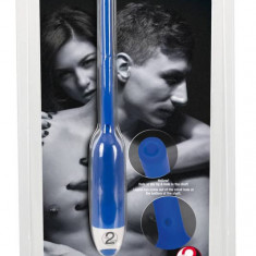 Dilatator Cu Vibratii / Vibrator Pentru Stimulare Uretrala, Albastru, 19 cm