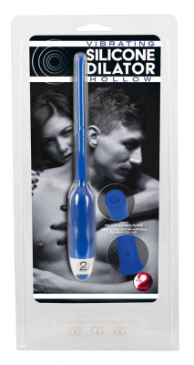 Dilatator Cu Vibratii / Vibrator Pentru Stimulare Uretrala, Albastru, 19 cm foto