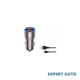 Incarcator auto smart quick charge usb qc3.0 36w + cablu lightning iphone cod: xo-cc52a Alta marca Alt model #7
