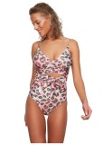 Costum de baie intreg pentru femei Trendyol TBESS21MA0040, imorimeu leopard, marime 44 - OUTLET