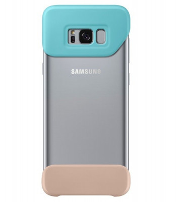 Husa Samsung EF-MG955CMEGWW Two Piece Cover plastic verde + bej pentru Samsung Galaxy S8 Plus (G955) foto