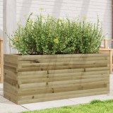 Cumpara ieftin Jardinieră de grădină, 110x40x45,5 cm, lemn de pin impregnat
