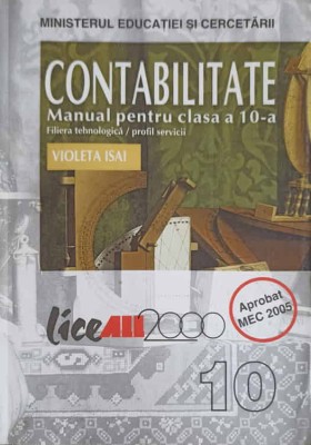 CONTABILITATE, MANUAL PENTRU CLASA A 10-A-VIOLETA ISAI foto