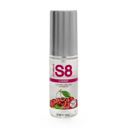 Lubrifianti cu arome - Stimul8 S8 Lubrifiant Sexual pe Baza de Apa cu Aroma de Cirese 50 ml