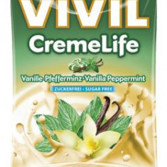 Bomboane cremoase Vivil Creme Life Menta fara zahar - 110 g