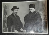 Fotografie, A.C. Cuza impreuna cu N. Iorga la Valenii de Munte, an 1910