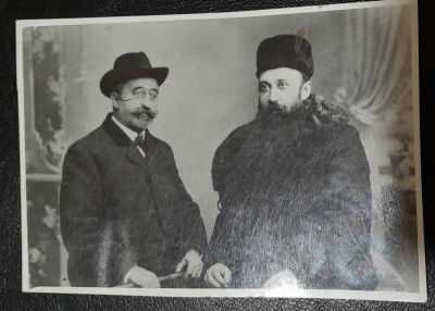 Fotografie, A.C. Cuza impreuna cu N. Iorga la Valenii de Munte, an 1910 foto