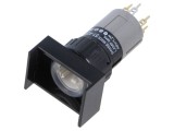 Comutator corp 16mm EAO seria 51, 1 poziție stabilă, NC NO, orificiu &Oslash;16,2mm