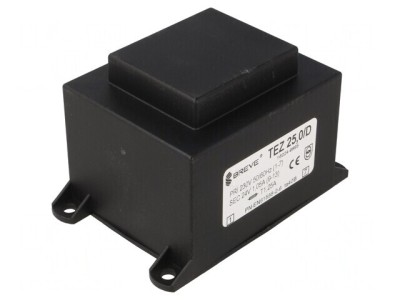 Transformator &amp;Icirc;ncapsulat 25VA 230VAC 24V PCB IP00 foto