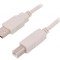 Cablu USB 2.0 A-B 3m Alb