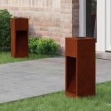 vidaXL Lampa de parcurs LED solar cu lumini cu baterie 2 pcs Bronz 879715