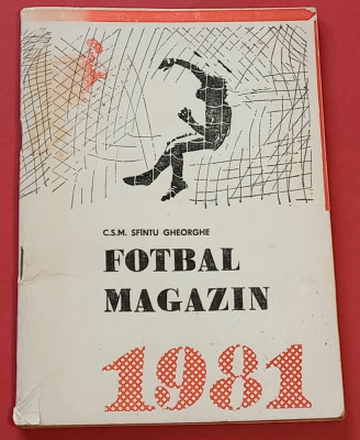 Agenda -program fotbal-CSM Sfantu-Gheorghe anul 1981 foto