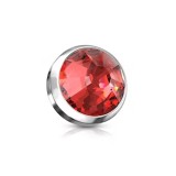 Piercing Dermal Titan 1.2x5 Rosie - Varf Titan Implantabil, Piatra Fatetata 4mm, Sigur, Fara Nichel