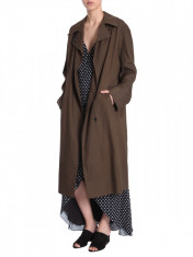 Trenci pardesiu dama HAIDER ACKERMANN TRENCH COAT WITH RAGLAN SLEEVES 183-5102 153035 Verde foto