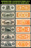 Reproduceri 6 Banknote Seria 1913 Mexic 5-500 Pesos