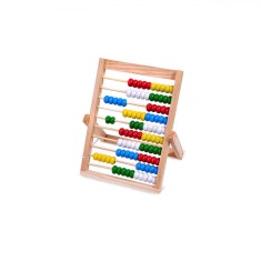Numaratoare Abac, Zola&amp;reg;, din lemn, cu 10 randuri multicolore si picior de sustinere foto