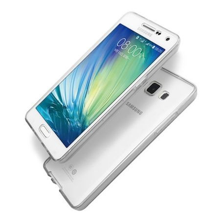 Husa de protectie fata + spate pentru Samsung Galaxy J7, TPU 0.3 mm, alb