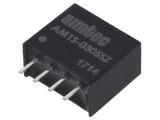 Convertor DC/DC 1W AIMTEC - Intrare 2,97-3,63VDC, Ieșire 5VDC, 200mA