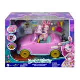 Masina decapotabila iepuras roz Enchantimals, Mattel