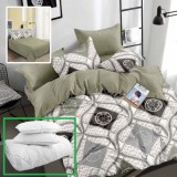 Pachet promo lenjerie pat finet 6 piese + 2 perne + pilota (m383)